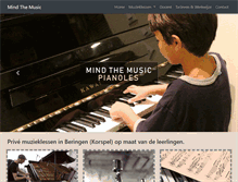 Tablet Screenshot of mindthemusic.be